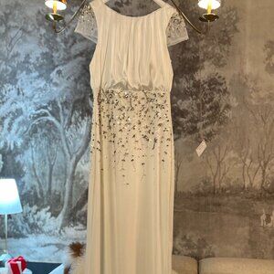 Mignon White Beaded Maxi Dress